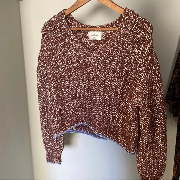 Cropped chunky knit sweater - Picture 3 of 3